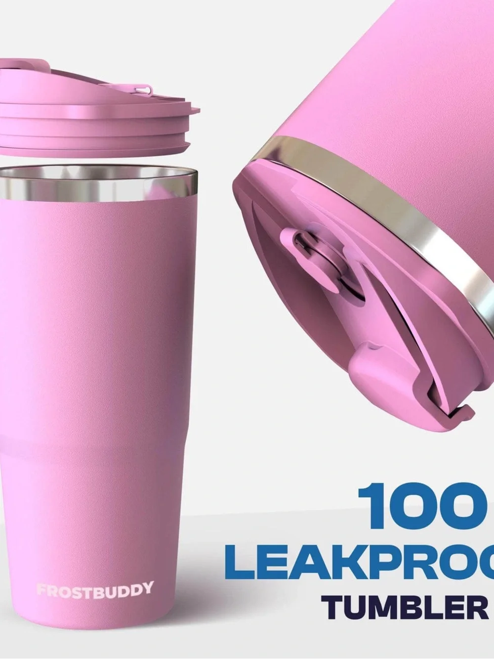 NIB FrostBuddy To-Go Buddy Travel Tumbler - Neon Pink - Picture 6 of 6